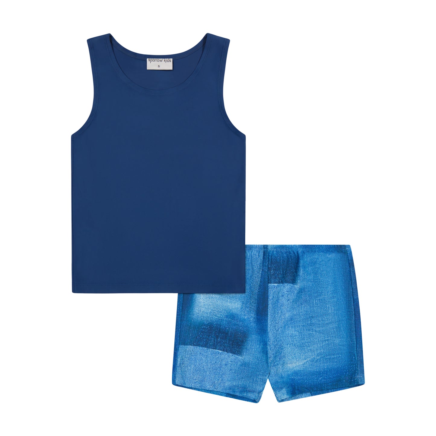 Denim Little Boy Set