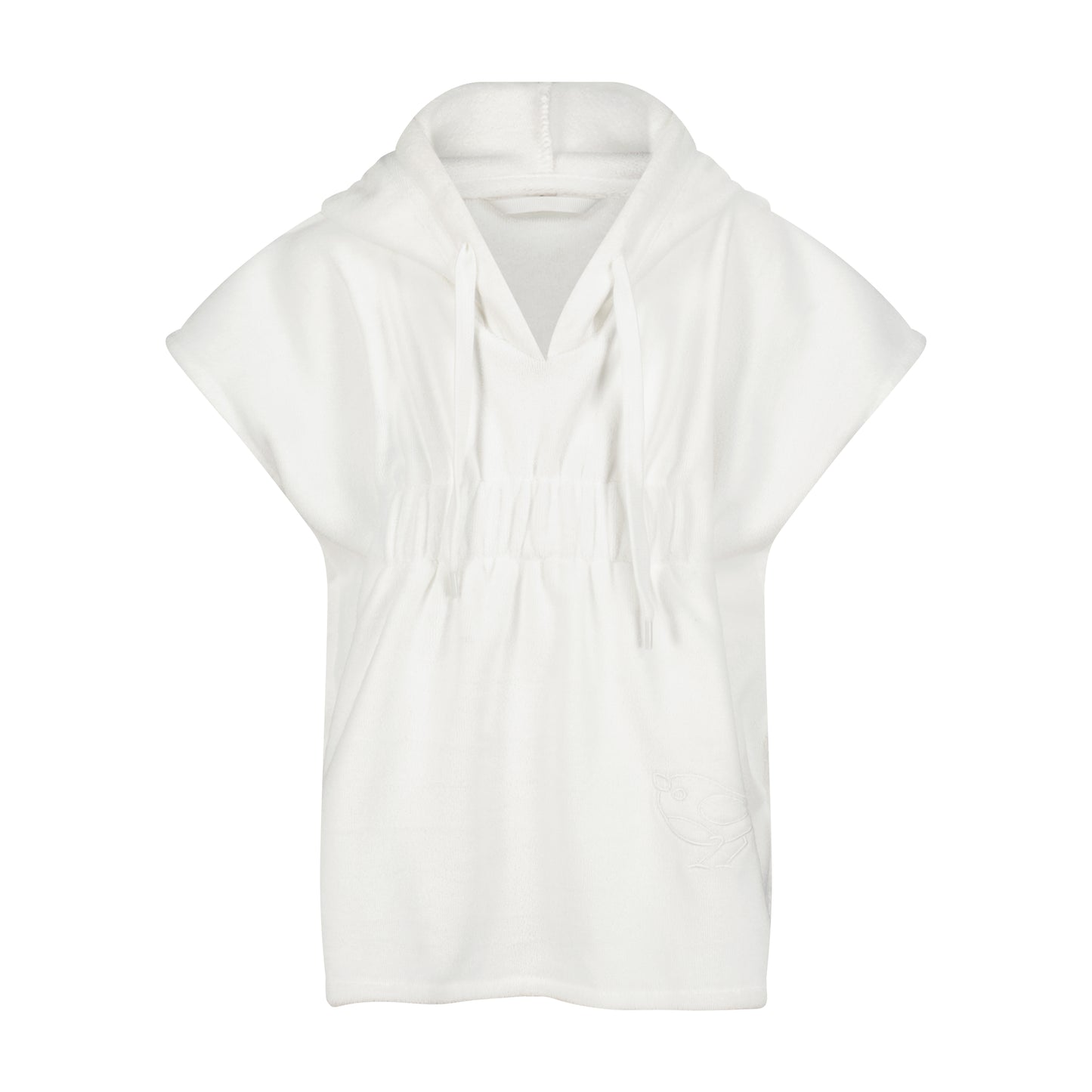 Terry Girls White Poncho