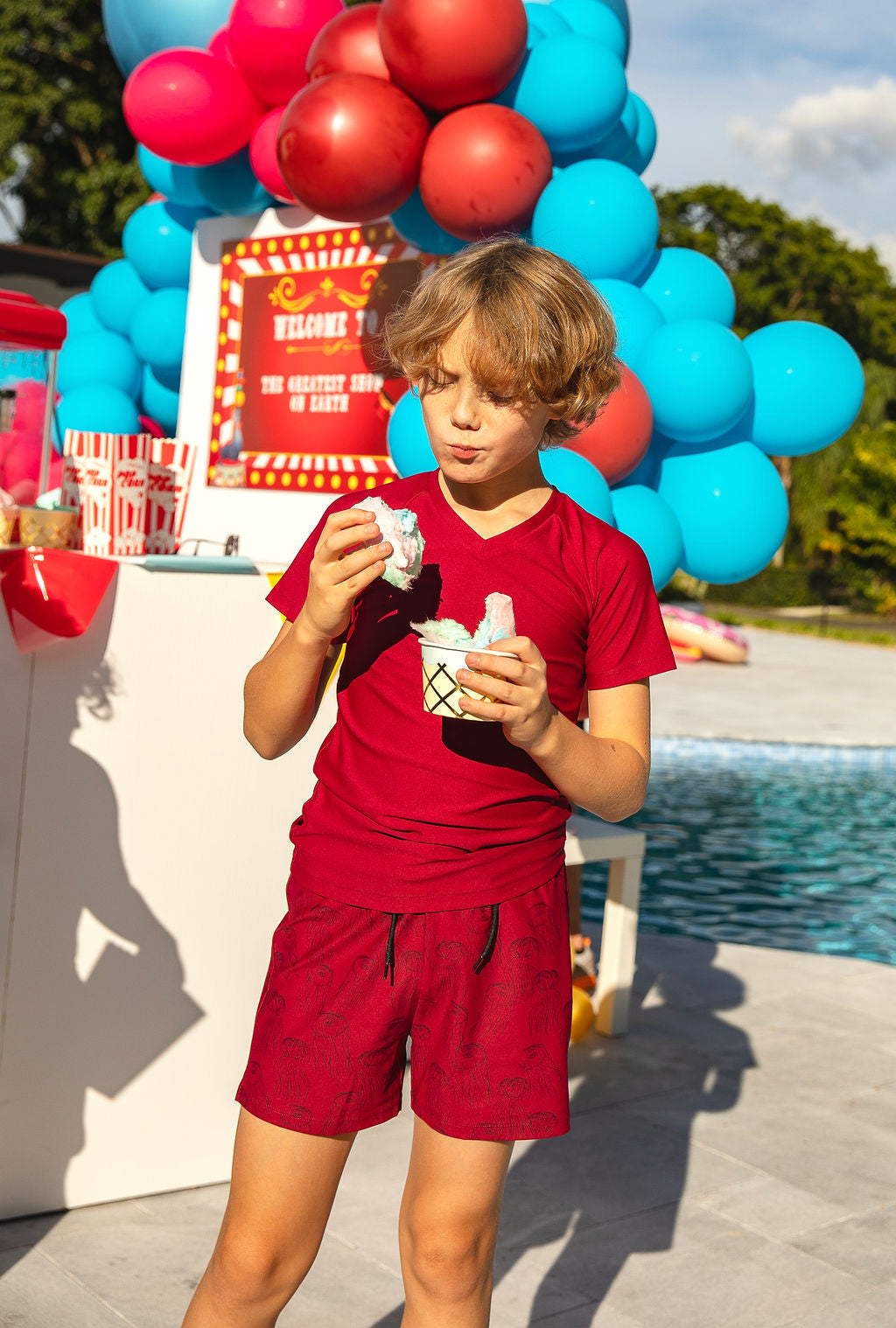 BOYS V NECK TEE