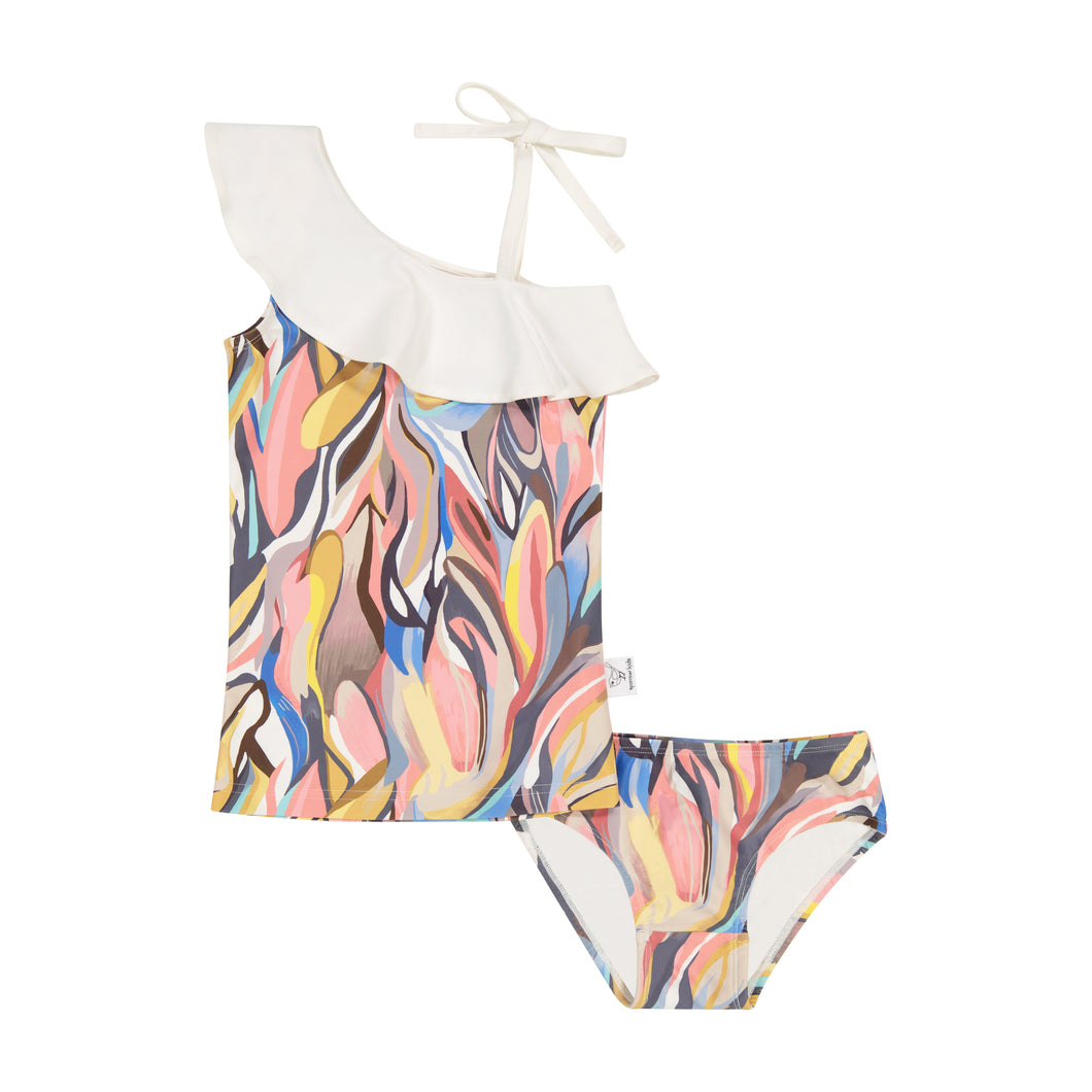 Abstract Girls Tankini